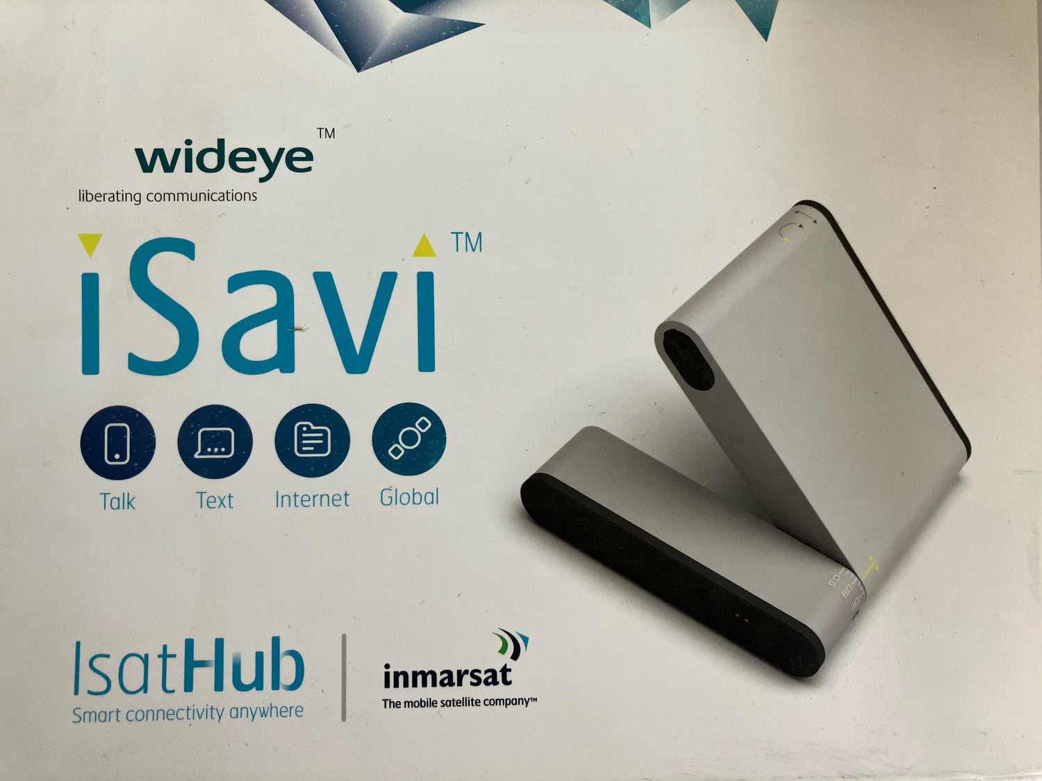 Wideeye Inmarsat iSavi iSathub Portable BGAN Internet / Phone Terminal